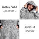 Pekná deka s kapucňou a fleecom Teddy unisex Oversized Kód výrobcu ty43737Ultra-XM-SKU226962