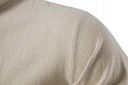 Priedušná ľanová košeľa Casual Khaki Dominujúci vzor aztécky