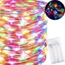 100 СВЕТОДИОДНЫХ ЛАМП, 10 М ЦВЕТНЫХ БАТАРЕЕК