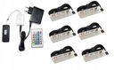 Комплект светодиодов RGB6 x зажим из ПВХ для стеклянных полок, пульт дистанционного управления