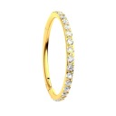 Серьга PIERCING GOLD Clicker Titanium с цирконами HELIX Conch 1.2/12