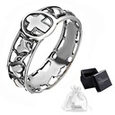 Серебряное обручальное кольцо 925 ЧЕТКИ Кольцо на палец с четками | р. 24