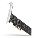 Контроллер AXAGON PCES-SA4M2 PCIe с 2x SATA III и 2x M.2 B-key