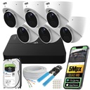 НАБОР ДЛЯ МОНИТОРИНГА 6 ВНЕШНИХ КУПОЛЬНЫХ КАМЕР 5MPX НАБОР ДИСКОВ