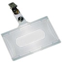 КАРМАННЫЙ ДЕРЖАТЕЛЬ ДЛЯ ID-карты, жесткий, С ЗАЖИМОМ