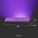 Ультрафиолетовый луч 2х12 светодиодов УФ эффект Plug Play Beamz