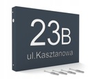 Адресная доска со светодиодной подсветкой номера дома 30х20