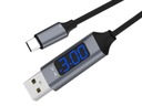 Кабель USB C, амперметр, вольтметр, 1,5 м (5088a)