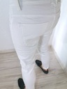 Pánske džínsové nohavice biele hladké slim MSB 29 Strih rúry