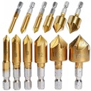 СВЕРЛА ФРЕЗЕРНЫЕ КОНИЧЕСКИ 6 ШТ.