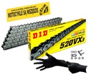 ŁAŃCUCH NAPĘD-OWY DID 520 VX3 100 OGNIW X-RING ZAPINKA