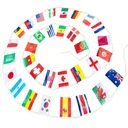 ГИРЛЯНД С ФЛАГАМИ ЦЕПЬ ЧЕМПИОНАТОВ МИРА ПО ФУТБОЛУ 32 страны 16 м