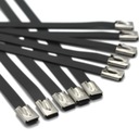 КАБЕЛЬНЫЕ СВЯЗКИ СТАЛЬНЫЕ СВЯЗКИ с шаровым замком С ПОКРЫТИЕМ 290x4,6 мм