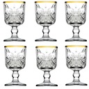 PASABAHCE 6 TIMELES ЗОЛОТЫЕ СТАКАНЫ ДЛЯ ВОДКИ 60МЛ