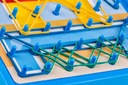 Образовательная аркадная игра-головоломка с цветными резинками и веревочными карточками