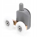 РОЛИКОВЫЕ РОЛИКЫ ДЛЯ ДВЕРЕЙ ДУШЕВОЙ КАБИНЫ ДВОЙНЫЕ СЪЕМНЫЕ НИЖНИЕ ДЕРЖАТЕЛИ 25ММ