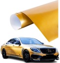 АВТОМОБИЛЬНАЯ НАКЛЕИВКА ЗОЛОТОЙ ГЛЯНЦЕВЫЙ ШПОН 50x152 см