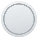 Круглое настенное зеркало со светодиодной подсветкой ø 79 см, серебро COURSEULLES