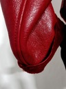 Ramoneska TRUSSARDI naturalny kożuch bordo ekskluzywny PREMIUM komfort S M Odcień bordowy