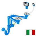 Сифон для переработанной мойки с двумя чашами