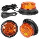 ФАРА LED (СВІТЛОДІОД) OSTRZEGAWCZA, BLYSKOWA СВІТЛОДІОДНА БАЛКА POMARANCZOWA NA MAGNEZIE  (17412484303) фото min 13