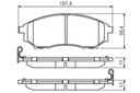 ZAPATAS DE FRENAPARA BOSCH PARA INFINITI G 25 37 