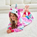 Pyžamo Kombinéza jednorožec oblečenie STAR GALAXY KIGURUMI L 130 Prevažujúcy materiál polyester