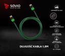 Kabel HDMI 2.0 dedykowany do XBOX zielono-czarny, Kod producenta GCL-03