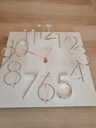 Nástenné hodiny JVD HB24.5, drevené, 3D, biele EAN (GTIN) 8592818094040