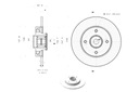 DISQUES DE FREIN 2 PIÈCES AVEC LOZYSKAMI PEUGEOT CITROEN photo 2 - milautoparts-fr.ukrlive.com