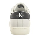 Buty Sneakersy Męskie Calvin Klein Classic Cupsole Laceup Low Białe Nosek okrągły