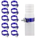 10x СОЕДИНИТЕЛЬ CLAMP CLAMP CLAMP ДЛЯ ШЛАНГА ДЛЯ БАССЕЙНА INTEX BESTWAY Ø 38 мм