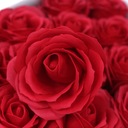 25x Duża Czerwona Róża Mydlana