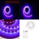 2xDC5V UV ultrafialový fialový LED pásik Svetlá UV lampa Batéria 2 ks Kód výrobcu Does not apply