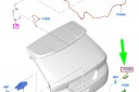 FORD EDGE MK2 ЗАХИСТ ДВІРНИКИ ЗАДНЬОЇ СКЛА 5328783 НОВА ОРИГІНАЛ DS73  (17525922952) фото min 8