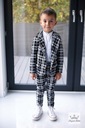 Oblek pre chlapca s kockovanou bavlnou 74 ČIERNY Značka Royal Kids
