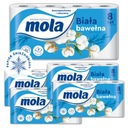 Туалетная бумага MOLA WHITE COTTON WHITE 8 рулонов по 5 упаковок