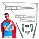 ПРЯМАЯ ВХОДНАЯ ДВЕРЬ КРЫША КРЫША 190X100 АЛЮМИНИЕВЫЕ НАвесы НАвесы