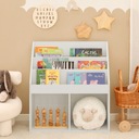 SoBuy Книжный шкаф для детских газет, шкаф для игрушек KMB01-W