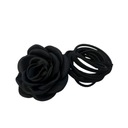 Náhrdelník choker ozdobný kvet na krk ruža na remienok elegantný čierny Druh Klasický