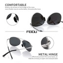 Feidu Okulary przeciwsłoneczne Aviator Model black