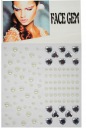 Кристаллы наклейки на лицо стразами Алмазы 3D