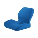 Poduszki na krzesła z pianki memory do domu w kolorze niebieskim Szerokość siedziska 0 cm