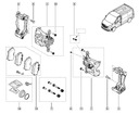 KITS DE REPARACIÓN ELEMENTOS GUÍAS SOPORTE RENAULT TRAFIC 3 VIVARO B CON 440A05731R 