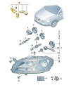 РЕМКОМПЛЕКТ ФАРЫ ПЕРЕДНЕЙ ПРАВОЙ PASSAT B7