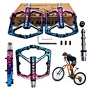 ПЛАТФОРМА АЛЮМИНИЕВЫЕ ВЕЛОСИПЕДНЫЕ ПЕДАЛИ 3 ПОДШИПНИКА МАШИНА/СВЕТ HAKURI