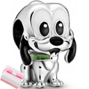 ПОДВЕСКИ-КУЛОН СЕРЕБРЯНЫЙ СОБАКА ПЛУТОН, СЕРЕБРО 925 ПРОБЫ