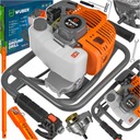 БЕНЗИНОВАЯ БУРОВАЯ УСТАНОВКА ДЛЯ ЗЕМЛЯНЫХ ШНЕКОВ ПОЧВЕННЫХ ОТВЕРСТИЙ 6,7 КМ + УДЛИНЕНИЕ 50 СМ