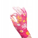 Dámske záhradné rukavice Pracovné rukavice do záhrady Farebné kvety veľ.7 Model DALIA