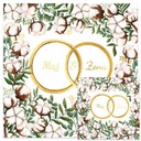 СВАДЕБНАЯ ОТКРЫТКА KWD, ХЛОПОК